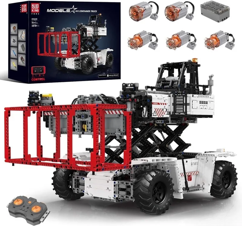 Mould King 17029 Container Truck - 484 pcs - Speelgoed - Voertuig - Compatibel met het bekende merk. by Mould King in Wit – product photo