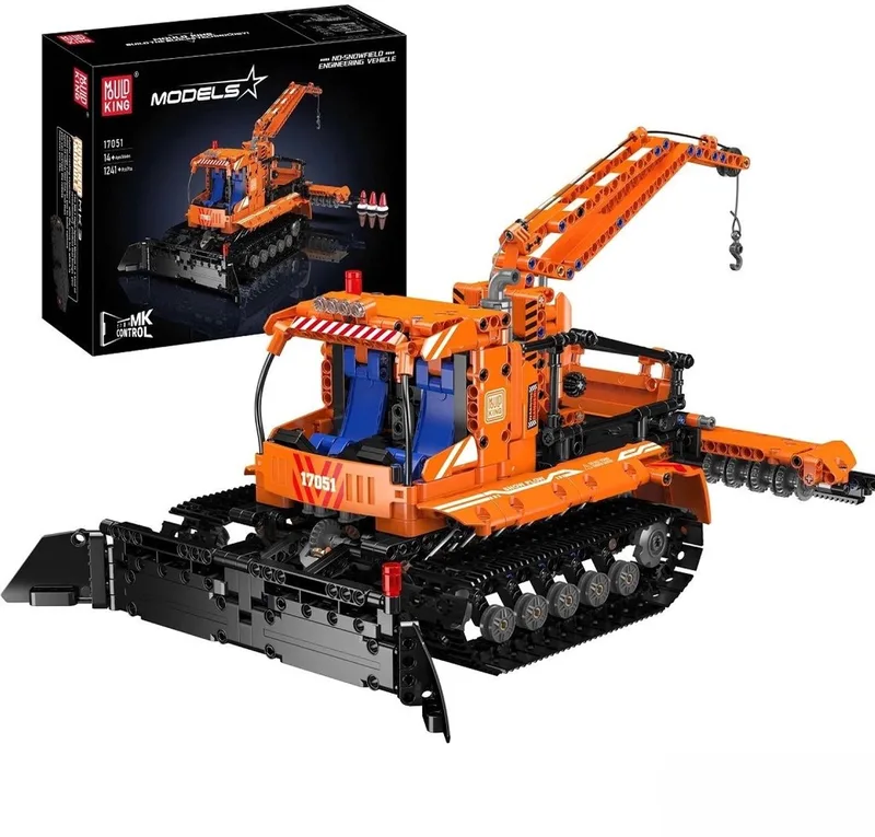 Mould King 17051 - Sneeuwschuiver - Speelgoed - bouwpakket - Compatibel met Lego - 1241 Pcs by Mould King in Oranje – product photo