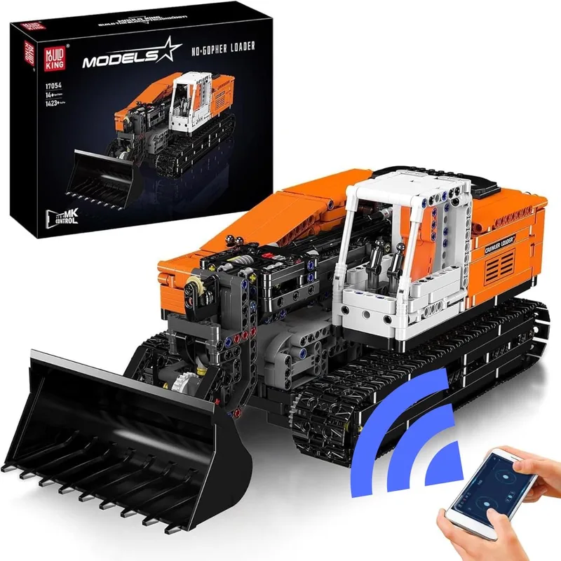 Mould King 17054 - Technische Gopher Loader - Bouwpakket Puinlader met 1423 Stenen - Voor Kinderen en Volwassenen by Mould King in Constructie : Radiografisch bestuurbare auto – Puinlader, 1423 bouwblokken,.,. – product photo