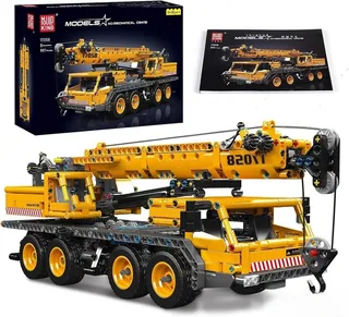 Mould king 17058 Technisch Mobiele kraan bouwset | Hijskraan auto modelbouw | Educatief constructie speelgoed bouwpakketten voor kinderen & volwassenen | 997 bouwstenen von Mould King in Constructie : Mobiele hijskraan, 997 bouwblokken – Produktfoto 1 von 5