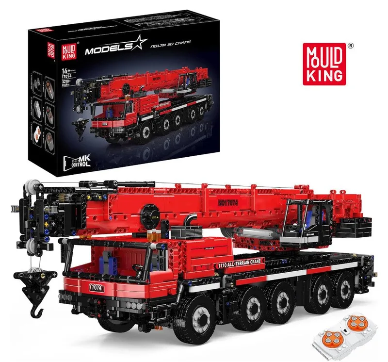 Mould King 17074 Crane Red Konstruktions-Spielset, (3218 St) by Mould King – product photo