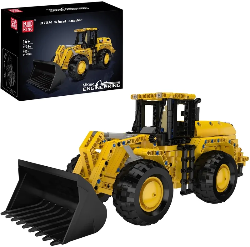 Mould King 17084 - Shovel 972M - Bouwset - Manueel bestuurbaar - Technisch - Past op bekende merken by Mould King in Jaune et noir – product photo
