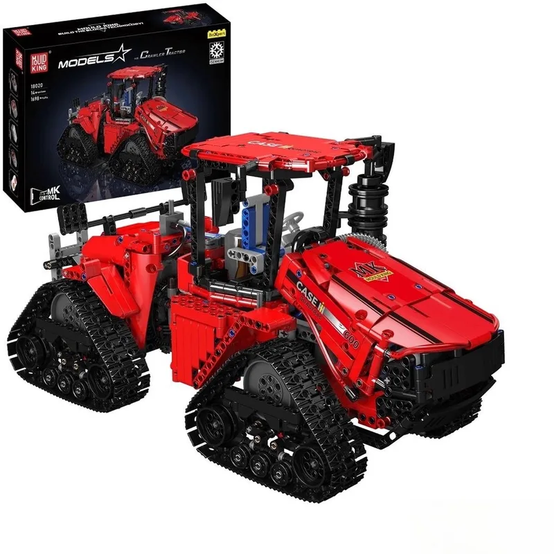 Mould King 18020S Case Tractor - trekker - 1698 Stukjes -19x23x45 cm - Compatibel met Grote Merken by Mould King in 18022 – product photo