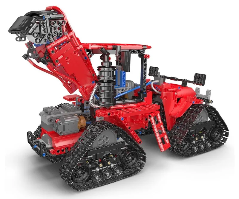Mould King 18020S Case Tractor - trekker - 1698 Stukjes -19x23x45 cm - Compatibel met Grote Merken von Mould King in 18022 – Produktfoto 4 von 5