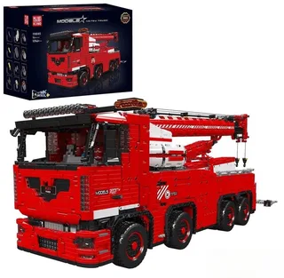 Mould King 19008 De High-Tech MOC-29848 met 10966+ onderdelen App Gemotoriseerde Sleepkraan Truck Mkii Set von Mould King in Rood. – Produktfoto 1 von 3