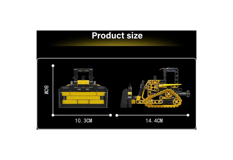 Mould King 24020 Mini-Bulldozer Konstruktionsspielsteine von Mould King – Produktfoto 4 von 4