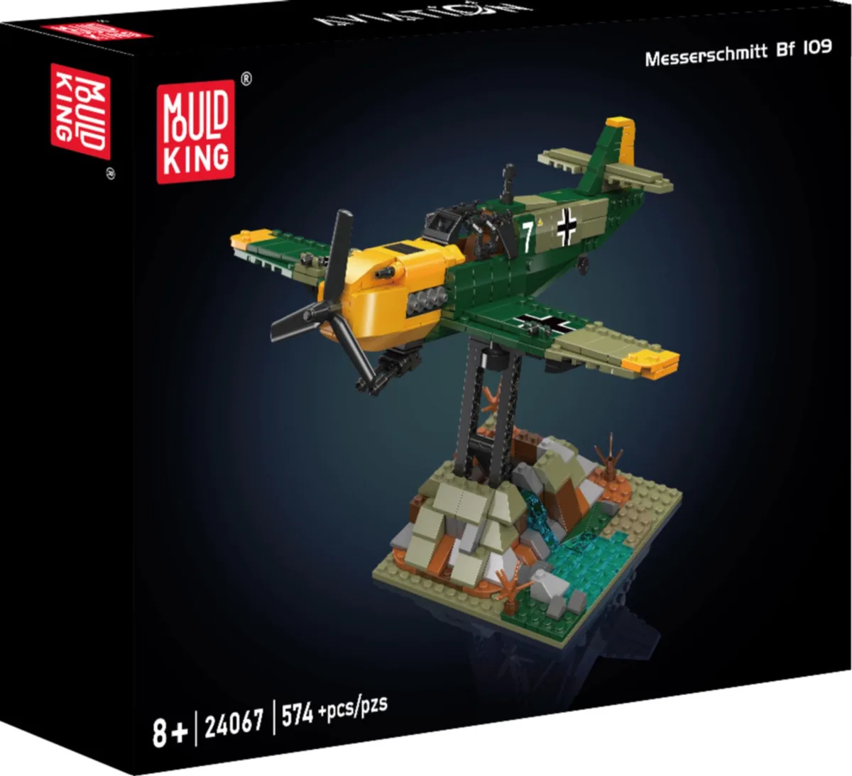 Mould King 24067 Messerschmitt Bf 109 - Aircraft serie - 574 onderdelen von Mould King in Mehrfarbig – Produktfoto