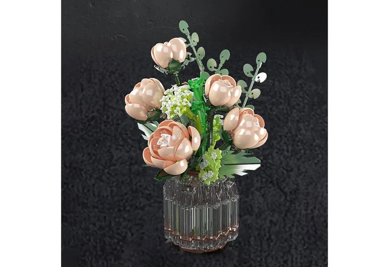 Mould King 24109 Roze Rozen bouwset | Botanical Flowers Collection | Classic Creator STEM speelgoed bloemen bouwpakket | Bloemenpracht kunstbloemen modelbouw voor volwassenen & kinderen | geschikt voor Lego | Bouwdoos met 981 bouwstenen by Mould King in Multicolour – product photo 4 of 4