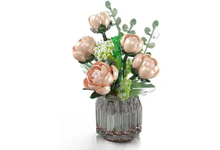 Mould King 24109 Roze Rozen bouwset | Botanical Flowers Collection | Classic Creator STEM speelgoed bloemen bouwpakket | Bloemenpracht kunstbloemen modelbouw voor volwassenen & kinderen | geschikt voor Lego | Bouwdoos met 981 bouwstenen by Mould King in Multicolour – product photo 2 of 4
