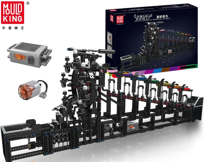 Mould King - 26006 - MOC-25851 Gemotoriseerde Regenboog Stepper Bal Rolling Machine de Mould King en 26006 – photo du produit