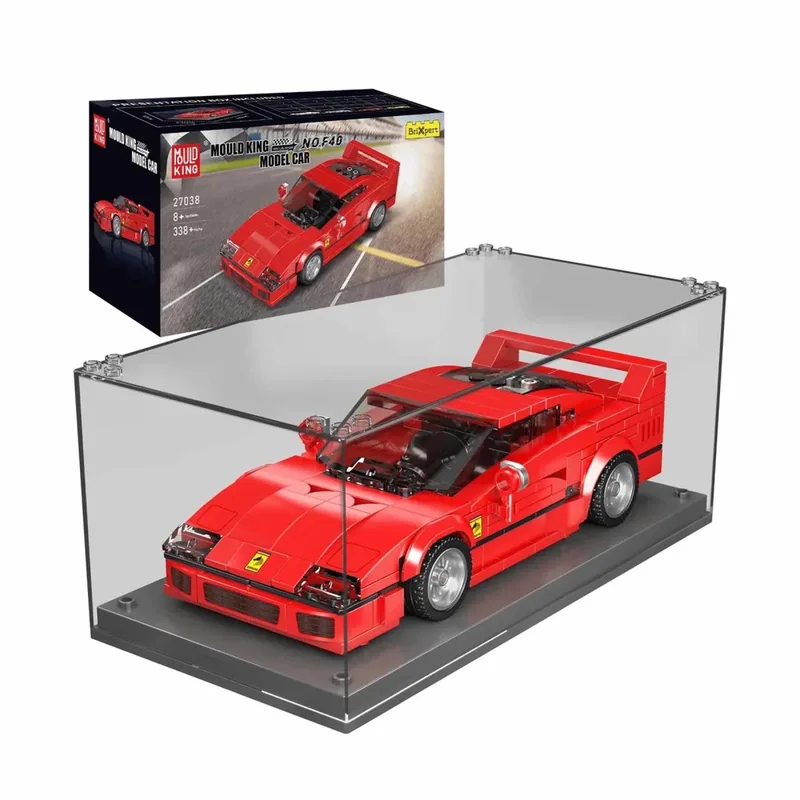 Mould King 27038 - 338 onderdelen - Gratis Vitrinedoos -Past op bekende merken- Bouwset by Mould King in Ferrari F40 – product photo
