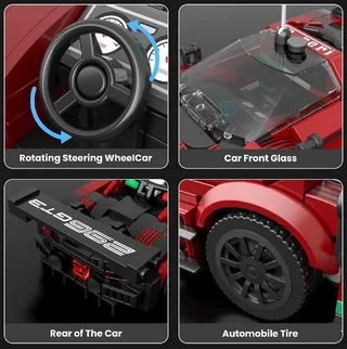 Mould King 27087 F296 GT3 Speed Champion Konstruktions-Spielset, (416 St) von Mould King – Produktfoto 5 von 5