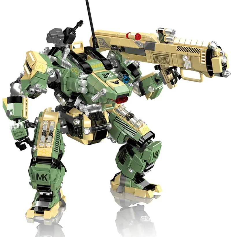Mould King 93010 SciFi Mecha Battlefield Titan Bouwset | 2050 bouwstenen by Mould King in Robot : Sci-Fi Mecha, 2050 bouwblokken – product photo