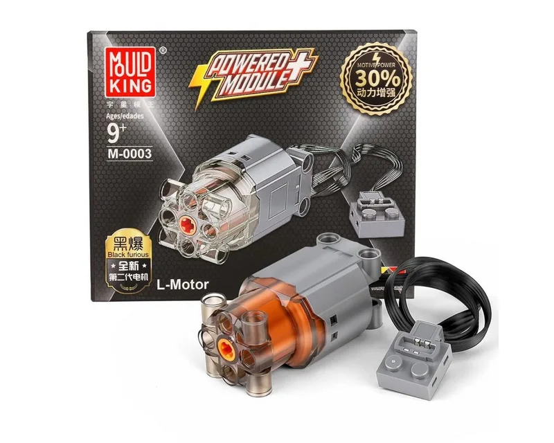 Mould King M-0003 L-Motor Spielbausteine by Mould King in Grau – product photo