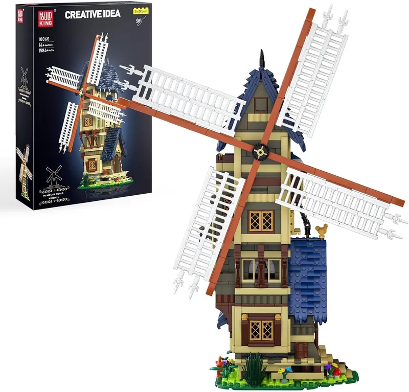 Mouldking 10060 - Windmolen - Kinderdijk - 1584 onderdelen - bouwset - Past op bekende merken - Nederlands by Mould King in 10060 – product photo