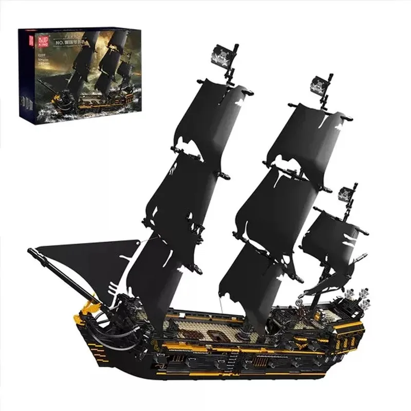 Mouldking 13199 - 3180 onderdelen - Piratenschip - Bouwset - Past op bekende merken de Mould King en Black Pearl – photo du produit