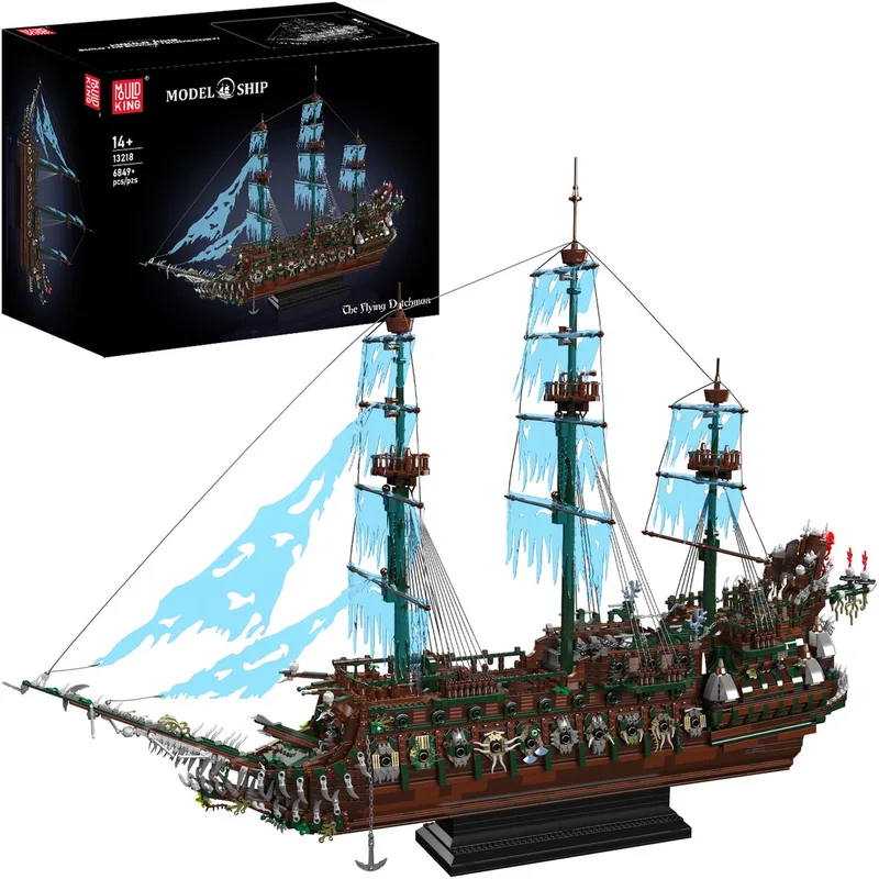 Mouldking - 13218 - Flying Dutchman - Bouwset - 6849 onderdelen - XL - Past op andere bouwsets by Mould King in Groen – product photo