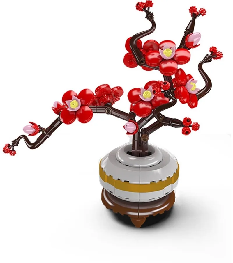 Mouldking 24120 - Japanse Bloesem Boeket - Bloemen - Bouwset - 393 onderdelen fra Mould King i Bloesem boeket, 393 bouwblokken – produktbillede