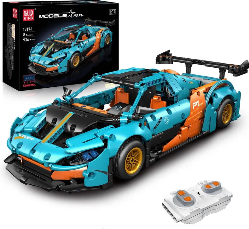 P1auto fra Mould King i Bleu et orange – produktbillede