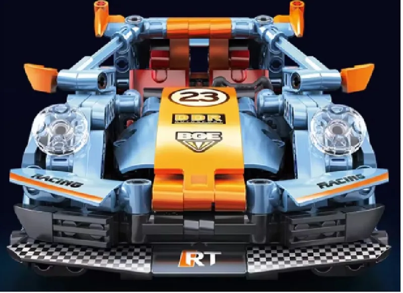 Raceauto bouwset – 523 stuks fra Mould King i Oranje – produktbillede