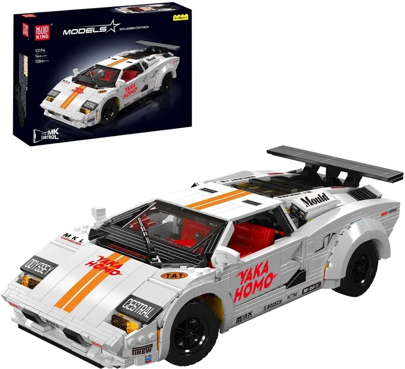 RC Sportwagen Lambo-Coutach wit de Mould King en Blanc – photo du produit