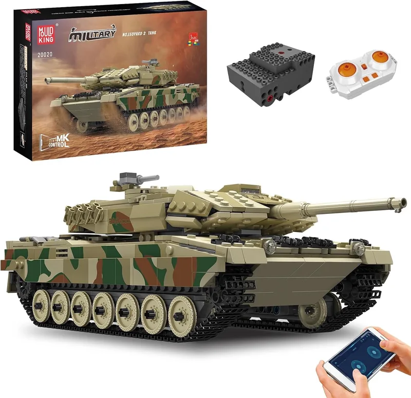 RC Tank Bouwpakket met Afstandsbediening en App Bediening (1091+ Stukjes) by Mould King – product photo