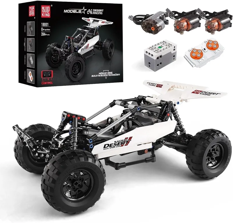 RC Woestijnbuggy van Mould King in Blanc et noir – productfoto