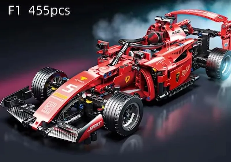 Rode raceauto bouwset – 455 stuks från Mould King i Rood – produktbild