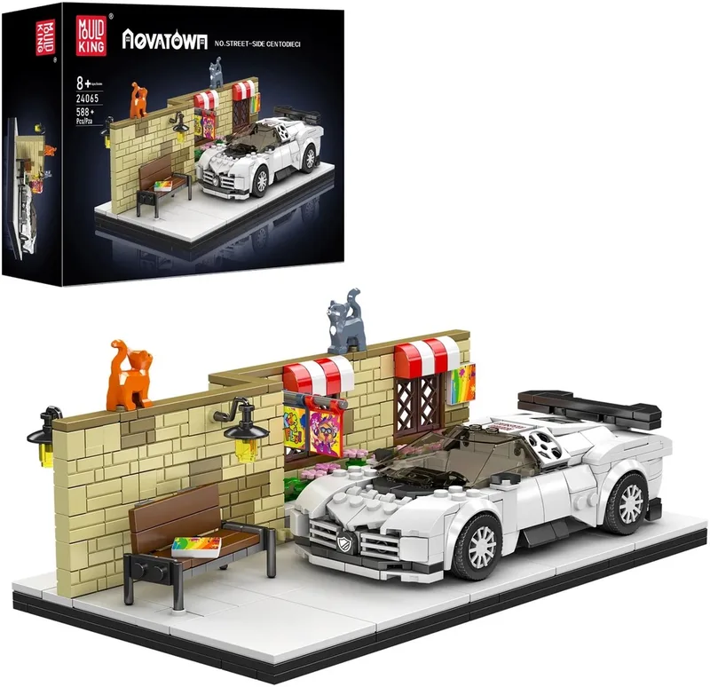 Sportwagen aan de straatkant by Mould King in Multicolore – product photo