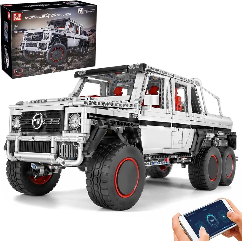 Techniek Off-Road Voertuig Bouwset met Motor & Afstandsbediening van Mould King – productfoto