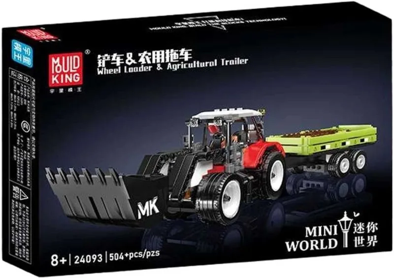Tractor & landbouwaanhanger 24093 fra Mould King i Multicolore – produktbillede