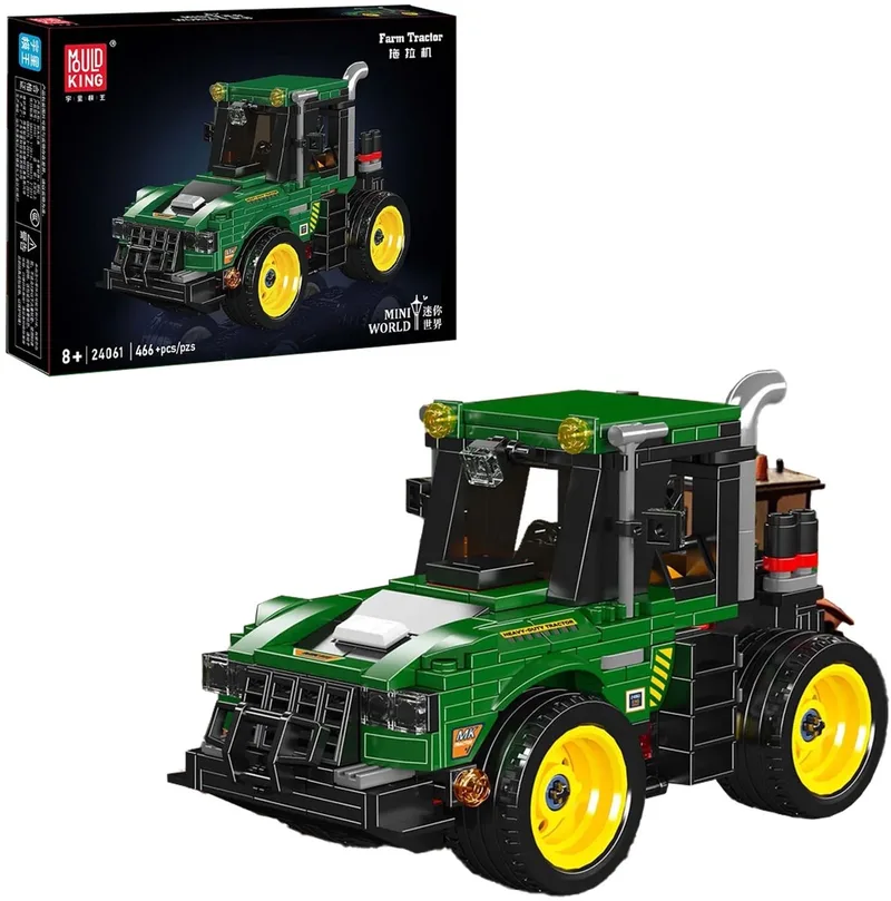 Tractor by Mould King in Vert et jaune – product photo