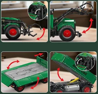 Traktor mit Kipp-Anhänger Konstruktionsspielsteine, (2368 St) by Mould King – product photo 5 of 5