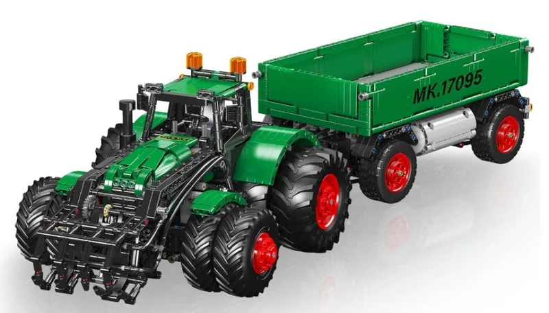 Traktor mit Kipp-Anhänger Konstruktionsspielsteine, (2368 St) by Mould King – product photo 2 of 5