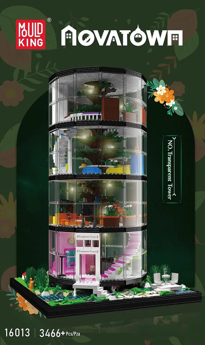 Transparante Toren - MOC bouwstenen - 16013 -Compatibel met LEGO Cada - Mould king - Reobrix - En de rest van de merken? by Mould King in . – product photo