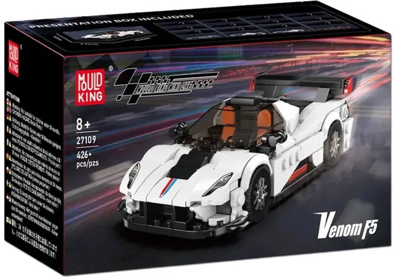 Venom F5 Supercar 27109 från Mould King i Blanc – produktbild