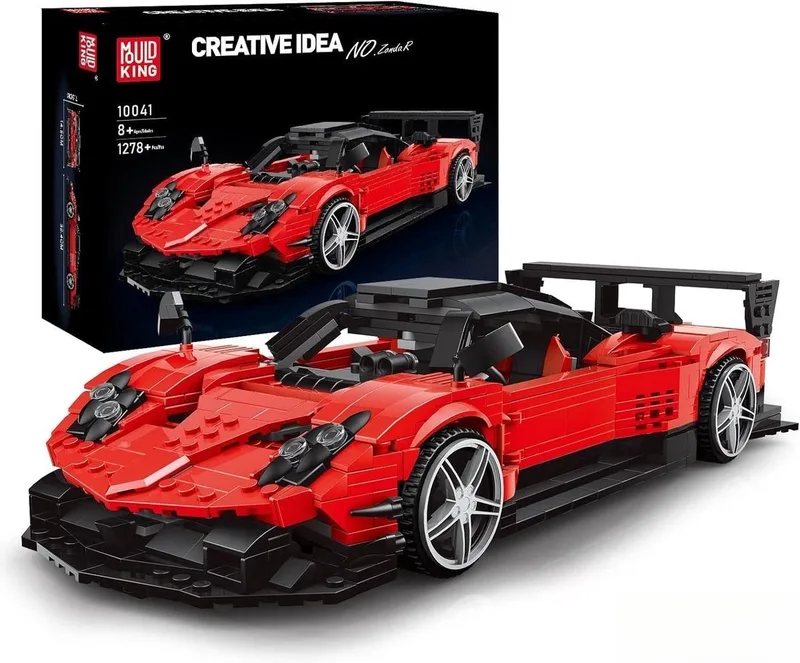 Zonda R Sportwagen 10041 technische bouwset / modelbouw by Mould King in Rood – product photo