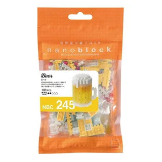 Nanoblock - Bier - Mini Brick Figuur - Bouwset - Pixel Bierpul Object Beeldjes Bouwpakket - NBC245 de nanoblock en Multicolore – photo du produit 2 sur 2