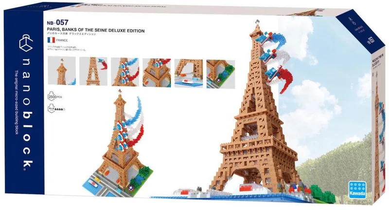 Nanoblock - Eiffeltoren Deluxe - Baksteen Minifiguur 2500 stuks - Bouwpakket Montage Model Monumenten Parijs - Bouwpakket Speelgoed Kinderen 12 jaar en + Tiener Volwassenen - NBC057 by nanoblock in Brown – product photo