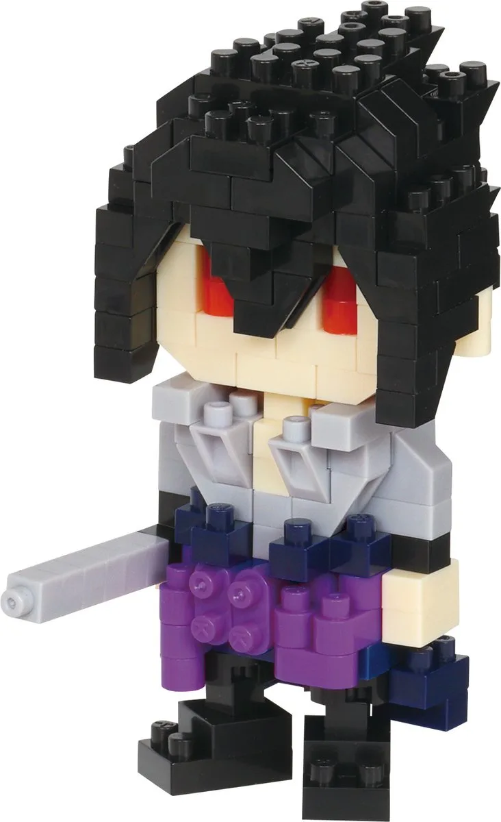Nanoblock - Sasuke Uchiha - Naruto Shippuden - Mini Brick figuur - Bouwset - Pixel Manga figuur Bouwpakket - NBCC135 by nanoblock in Multicolour – product photo