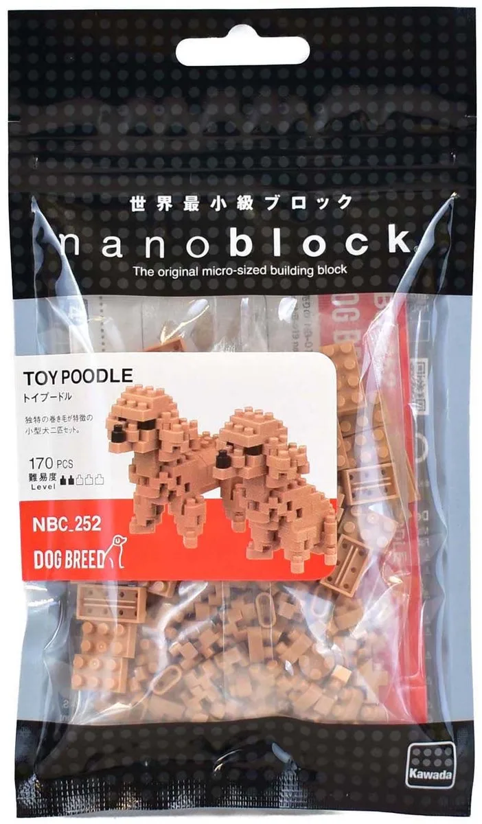 Toy Poodles NBC-252 (hond) by nanoblock in Multicolour – product photo