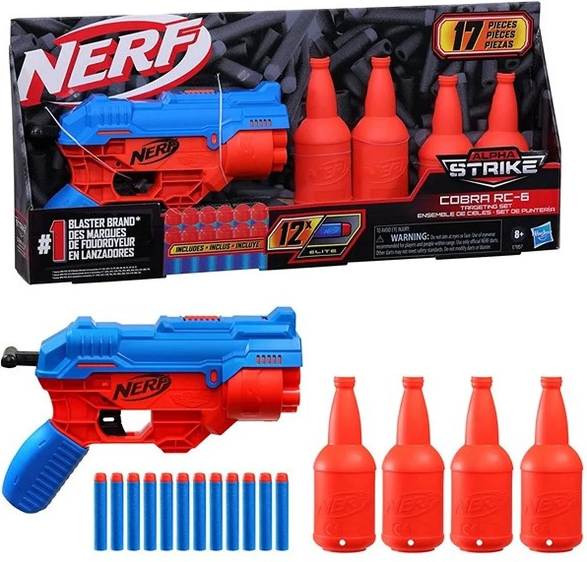 Alpha Strike Cobra RC-6 - Met 12 darts van Nerf – productfoto