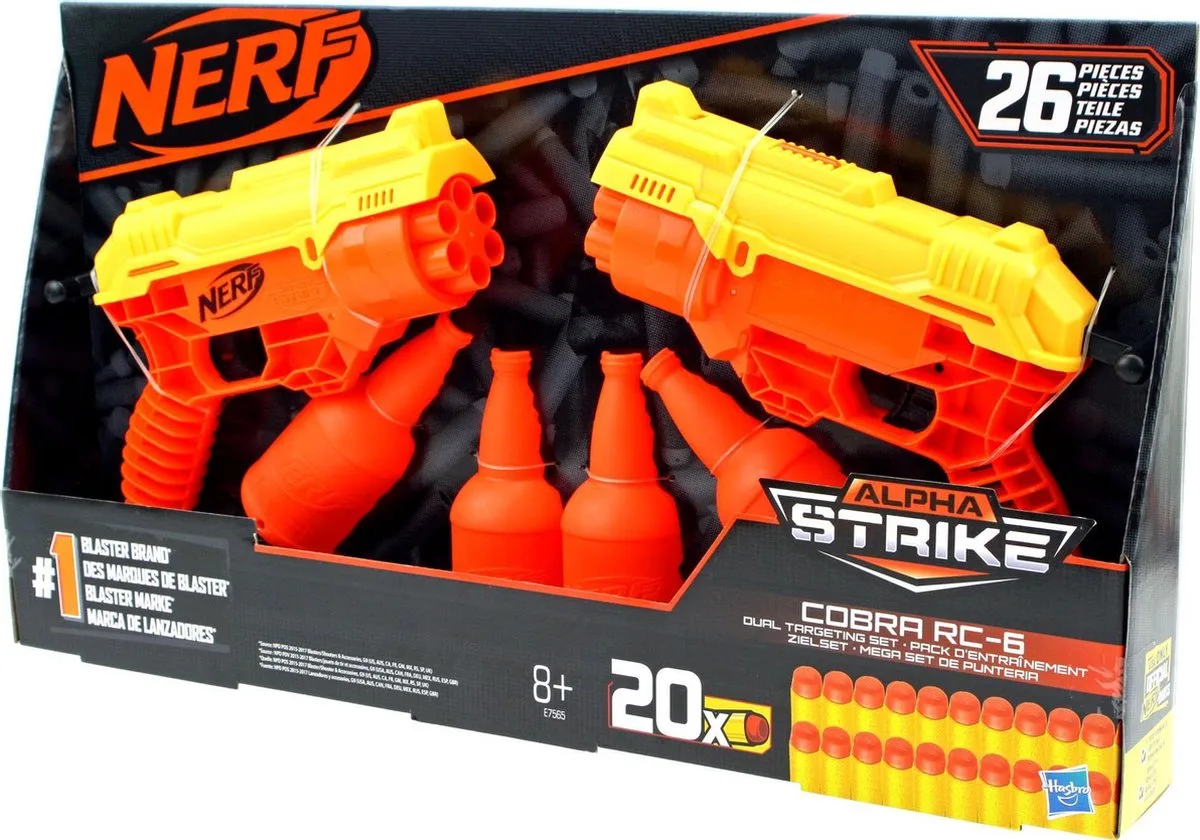 Alpha strike corba RC-6 dual targeting set från Nerf i Gul – produktbild