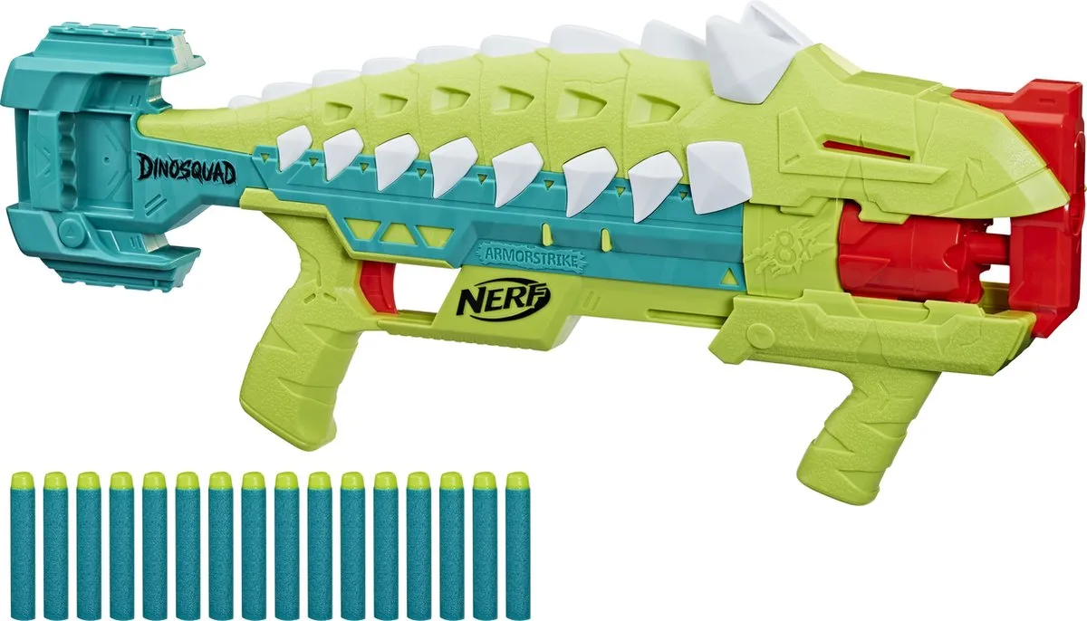 DinoSquad Armorstrike de Nerf en Bleu, Vert, Rouge – photo du produit