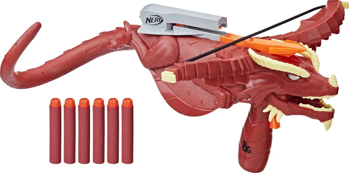 Dungeons and Dragons Themberchaud de Nerf en Gris, Orange, Rouge, Jaune – photo du produit