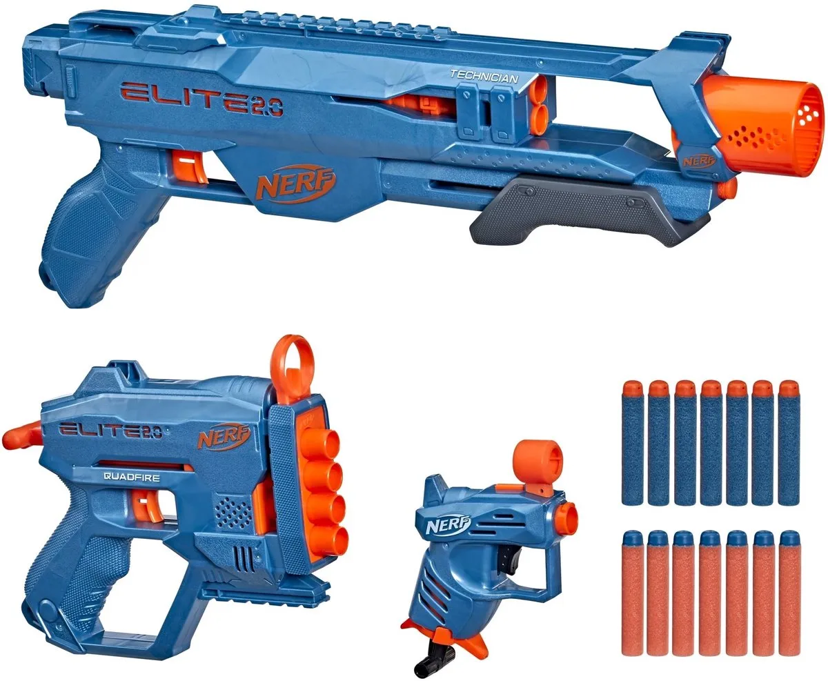 Elite 2.0 Loadout Pack, 3 Blaster Pack de Nerf en Orange – photo du produit