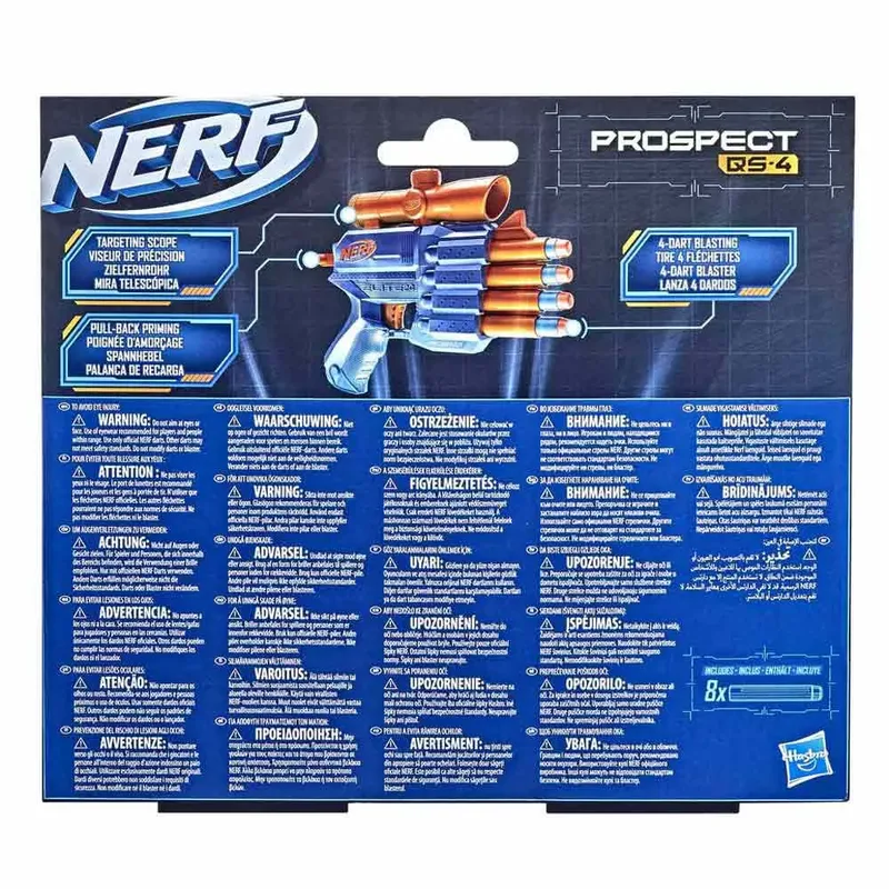 Elite 2.0 Prospect QS 4 - Blaster fra Nerf i Blå – produktbillede 5 af 5