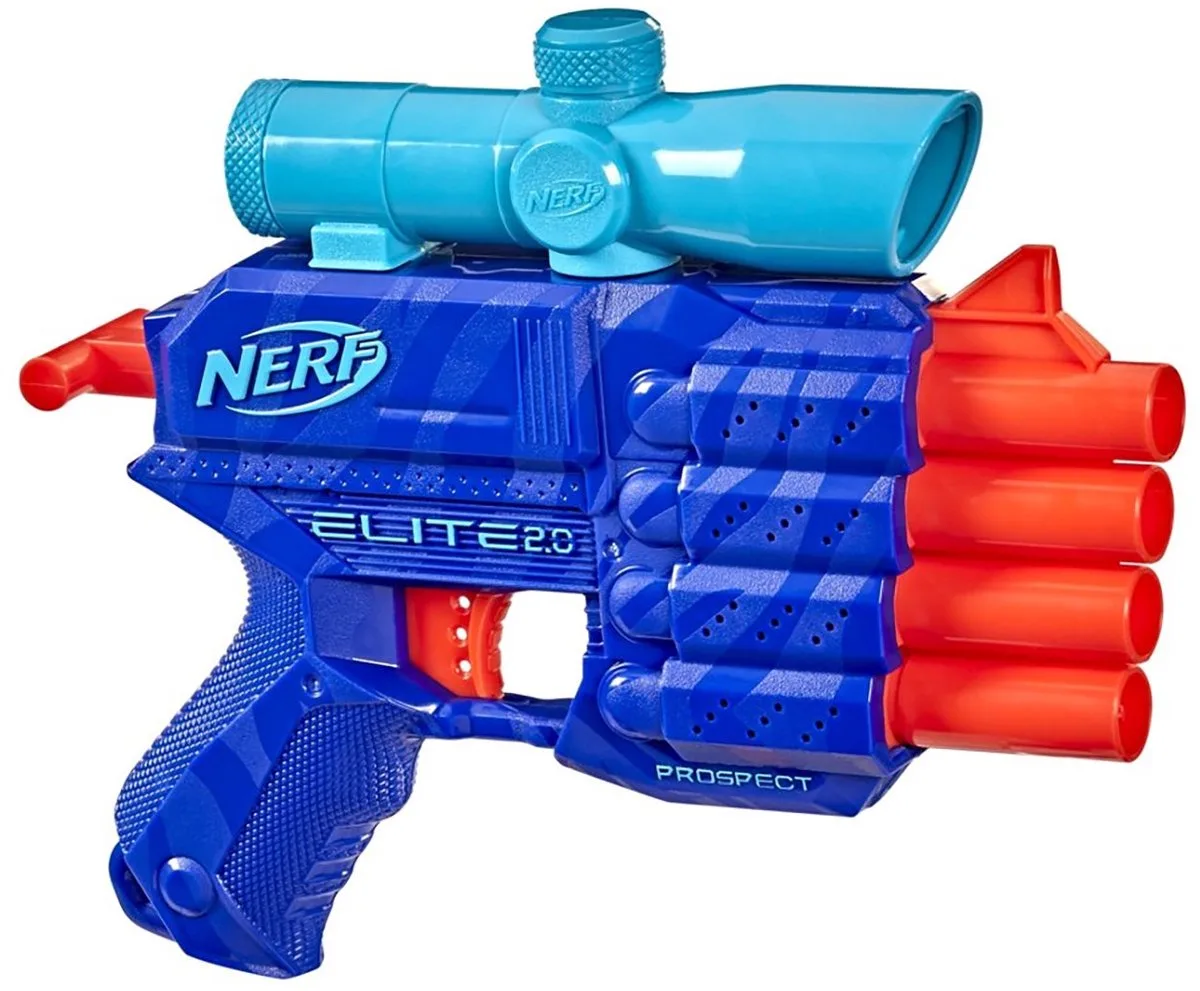 Elite 2.0 Prospect QS-4 - Wild Edition by Nerf in Blue, Orange – product photo