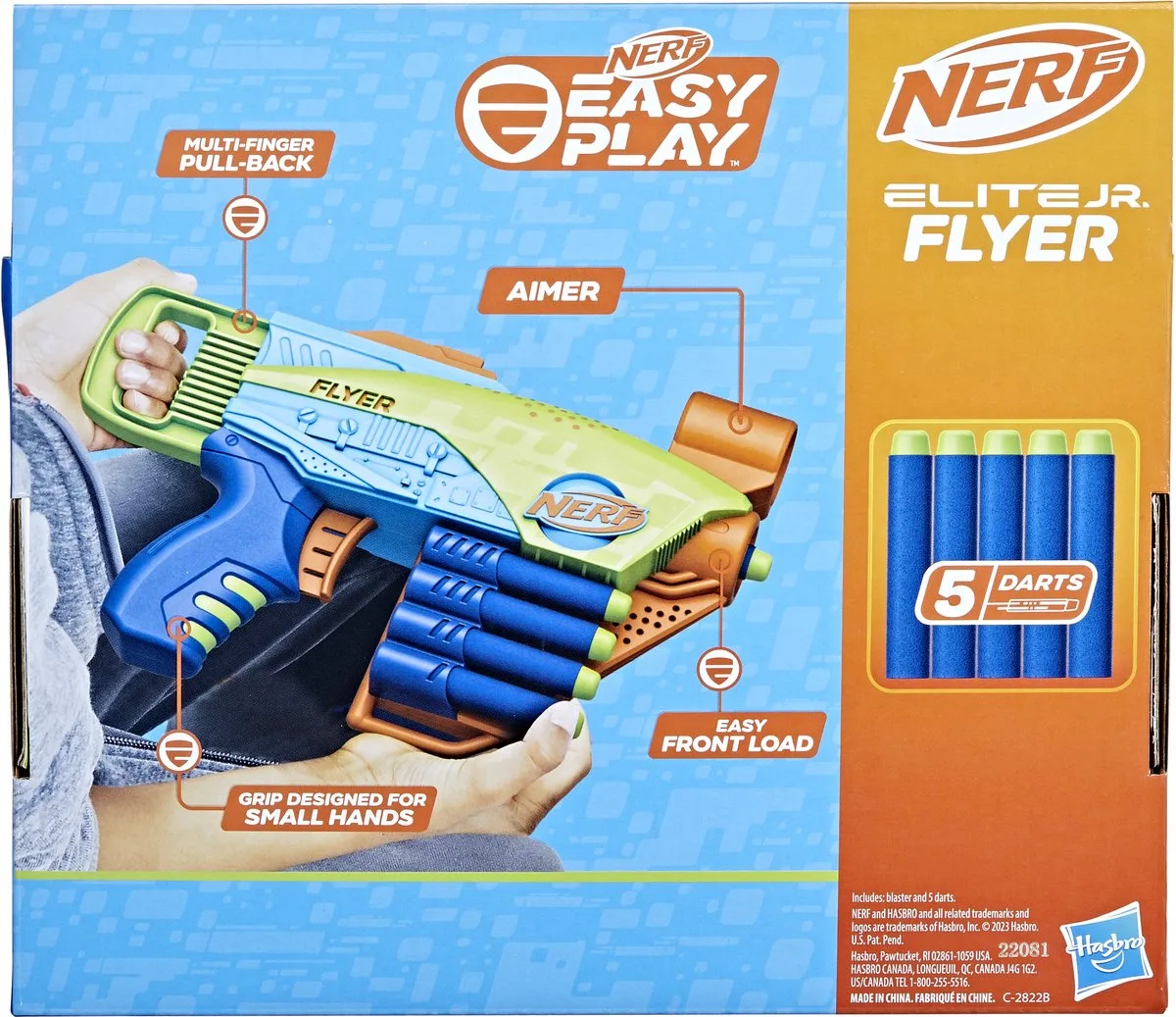 F67510000 speelgoedwapen van Nerf in Blauw – productfoto