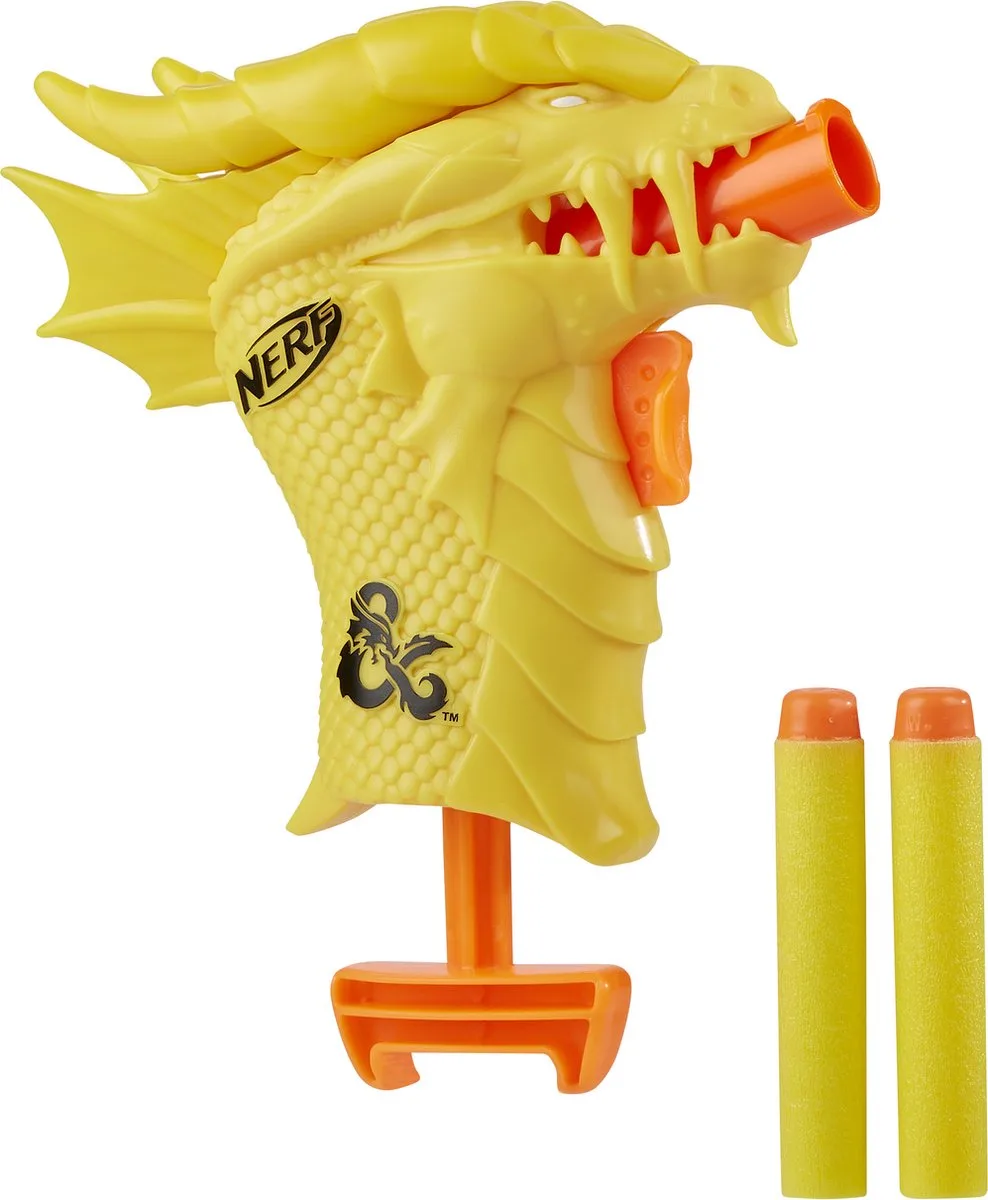 MicroShots Dungeons & Dragons Palarandusk Blaster från Nerf i Orange, Gul – produktbild